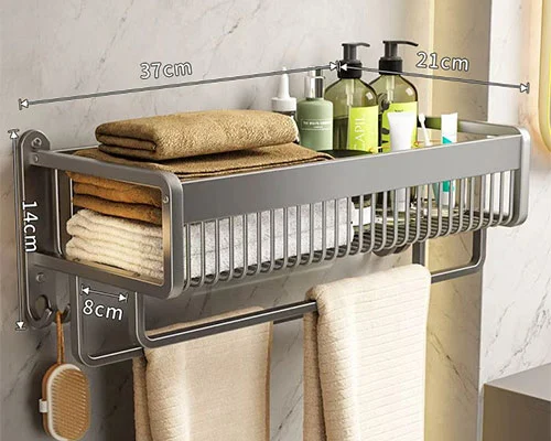 Metal Bath Organizer Rack erklærer krig mot rot Metal Bath Organizer Rack erklærer krig mot rot
