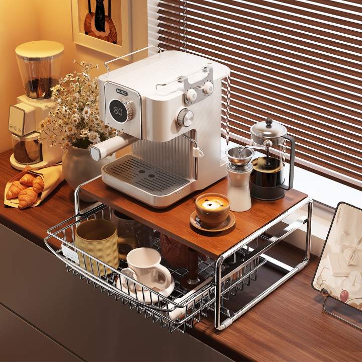 Hva gjør koppoppbevaringsstativ for kaffetrakter med uttrekkbar kurv til et must-ha for kaffestasjon