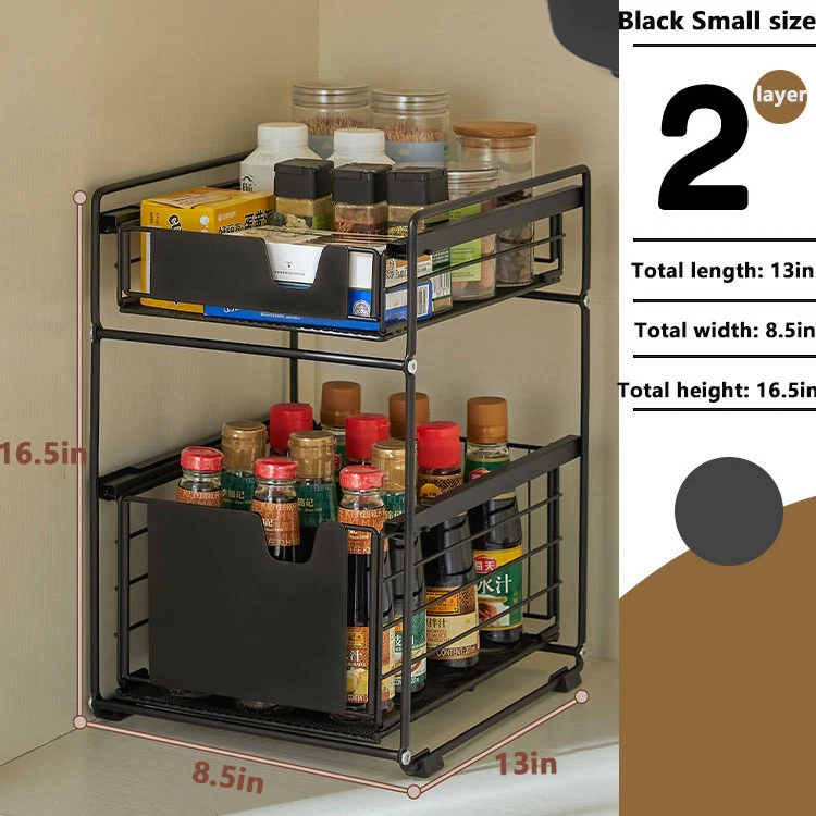 Dual-Tier multifunksjonell kjøkkenarrangør