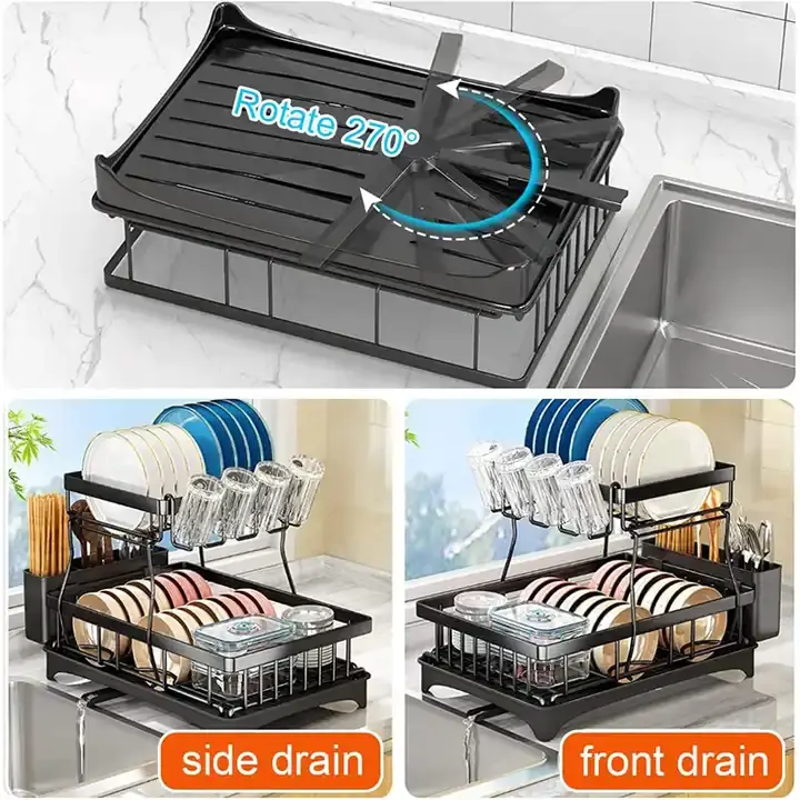 Metal Kitchen Countertop Dish Drying Rack Metal Kitchen Countertop Dish Drying Rack