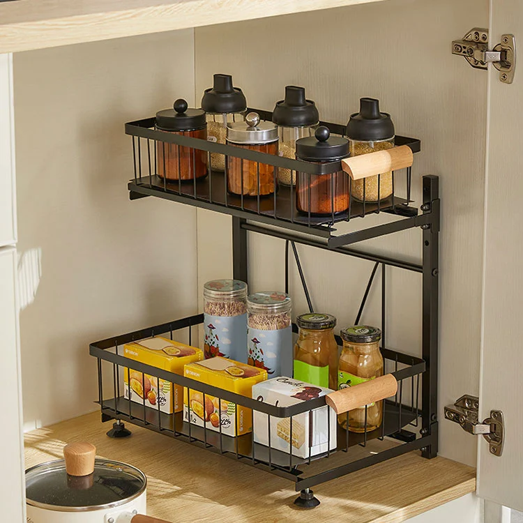 Metall Pull-Out Bestikk Organizer for skap