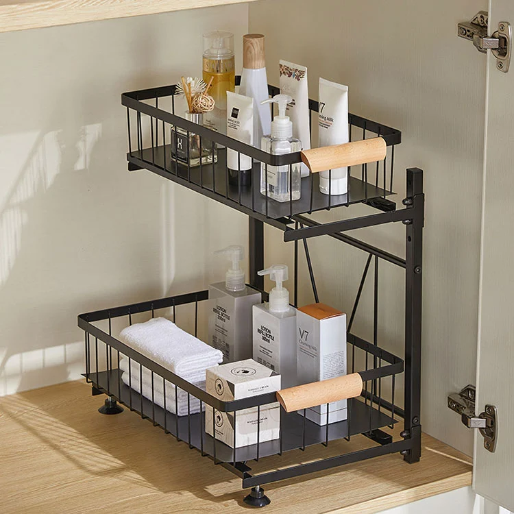 Metall Pull-Out Bestikk Organizer for skap Metall Pull-Out Bestikk Organizer for skap