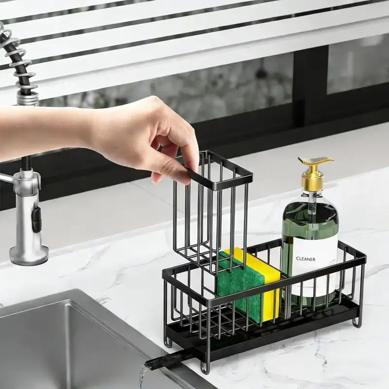 Multifunksjonelt dreneringsstativ for oppvaskklut